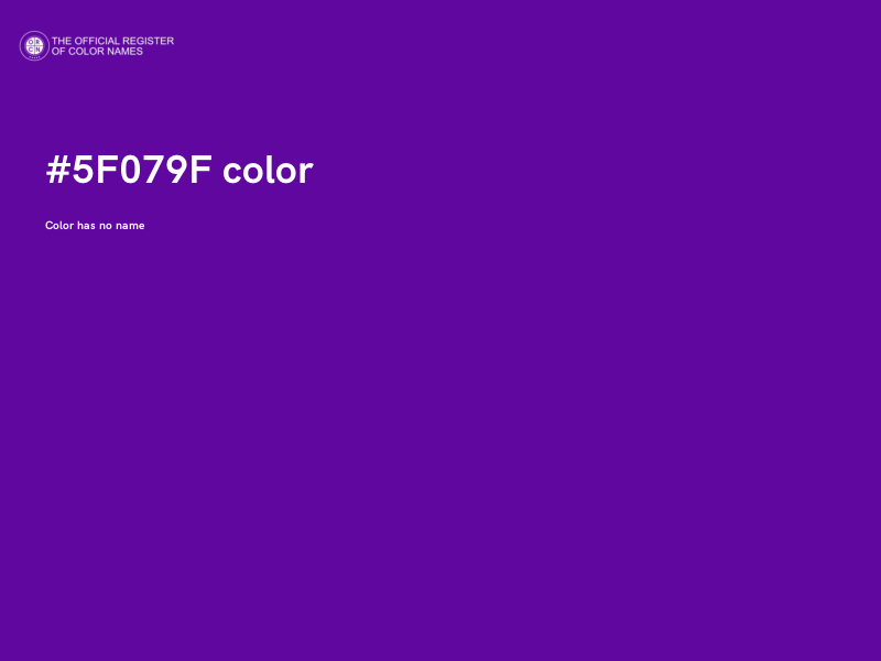 #5F079F color image