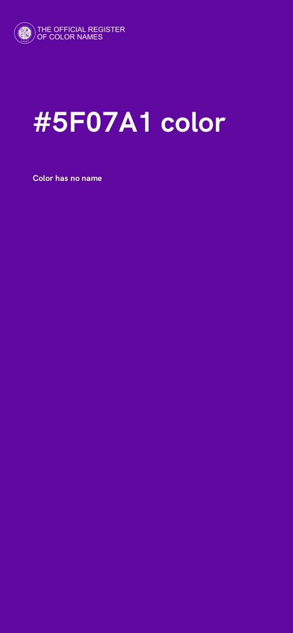 #5F07A1 color image