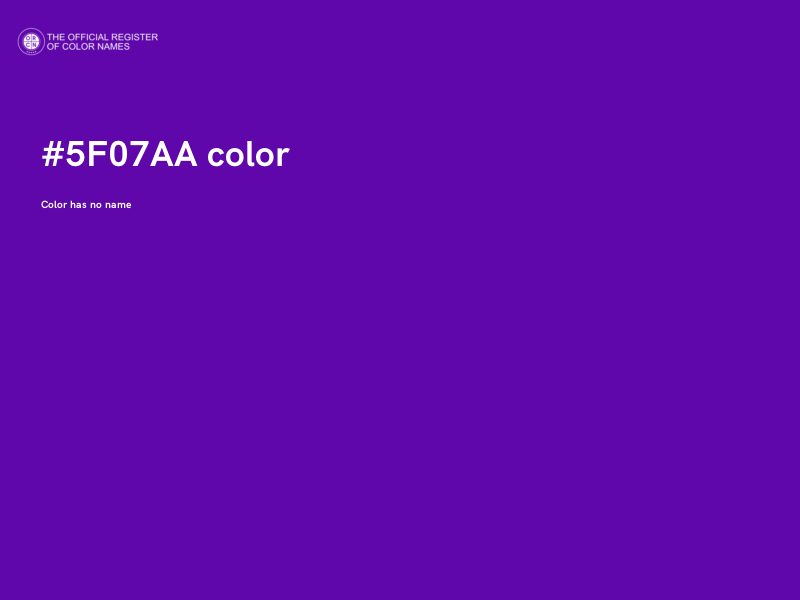 #5F07AA color image