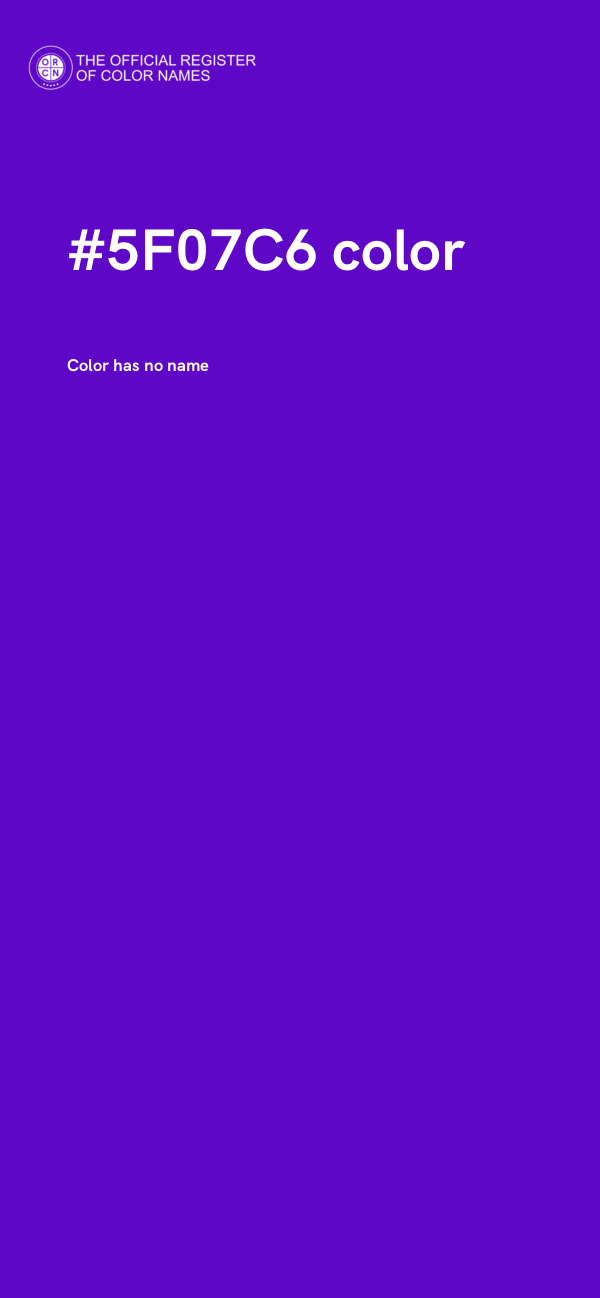 #5F07C6 color image