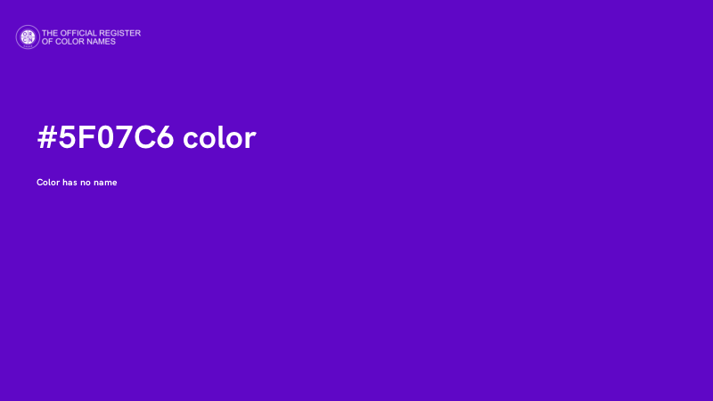 #5F07C6 color image