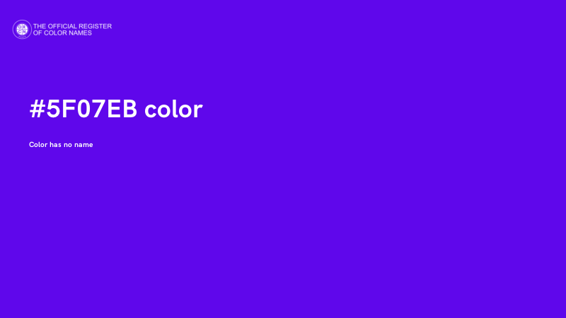 #5F07EB color image