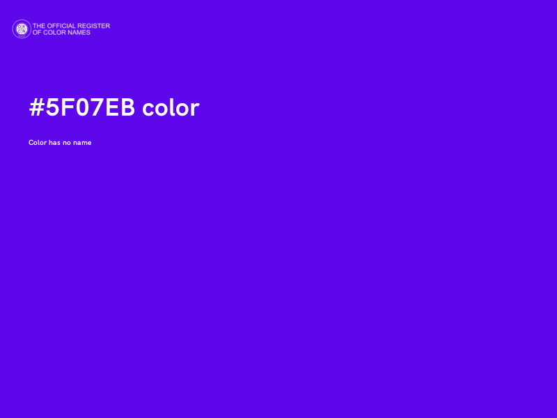#5F07EB color image