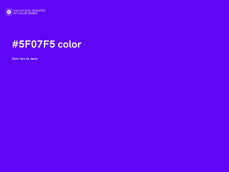 #5F07F5 color image