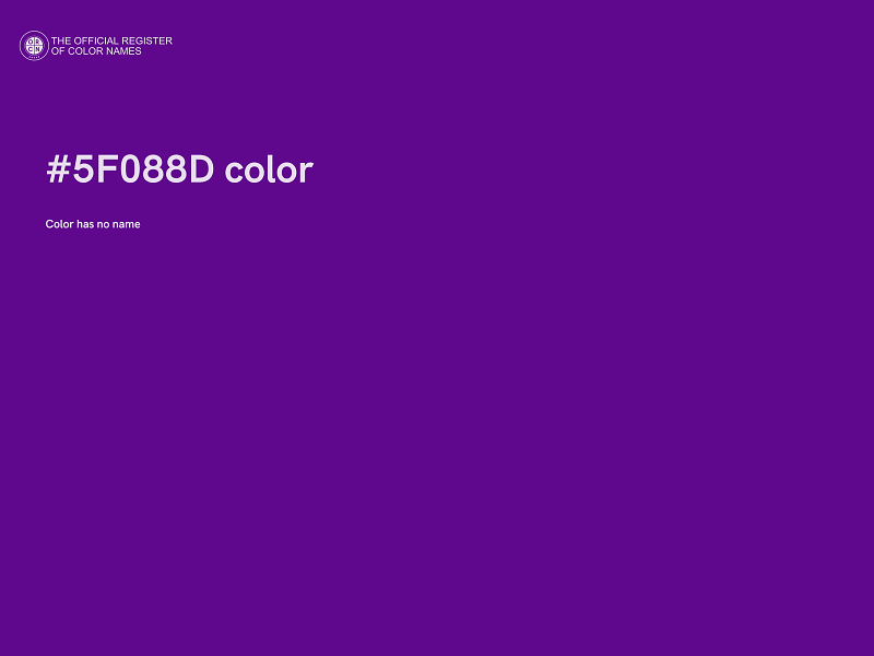 #5F088D color image