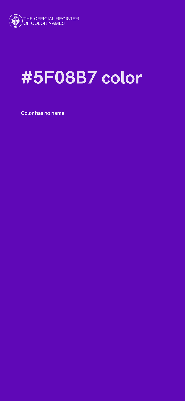 #5F08B7 color image