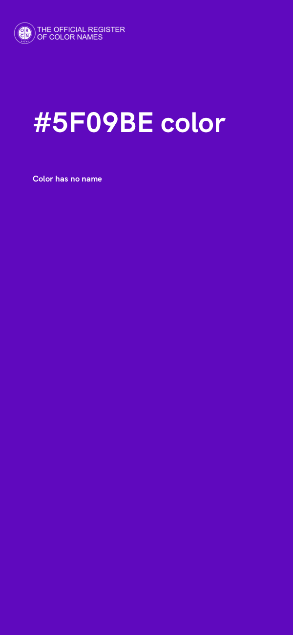 #5F09BE color image