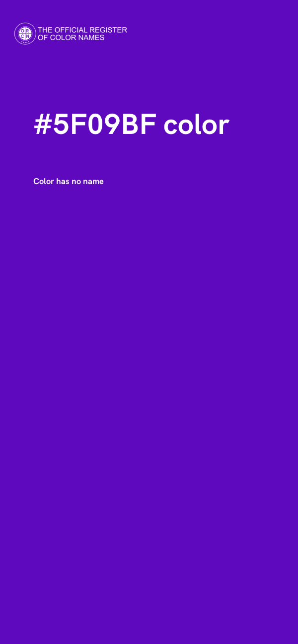 #5F09BF color image