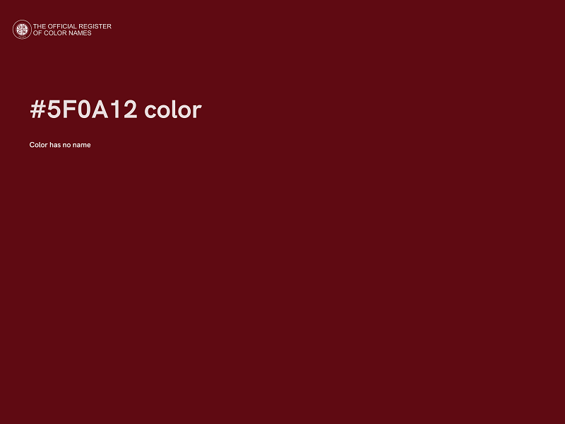 #5F0A12 color image