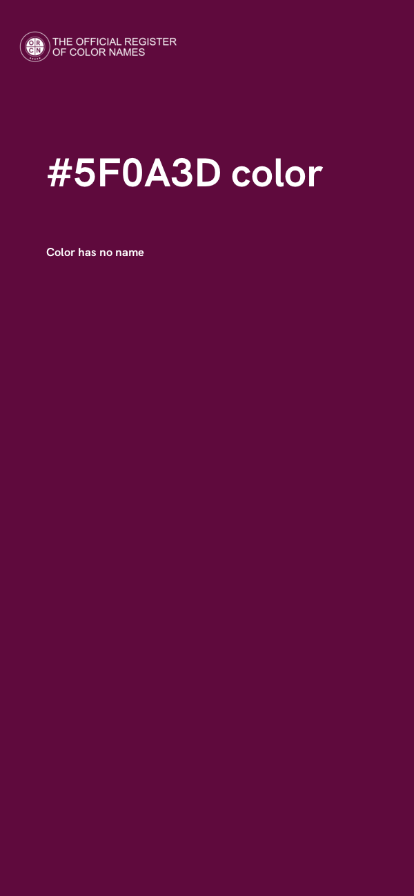 #5F0A3D color image