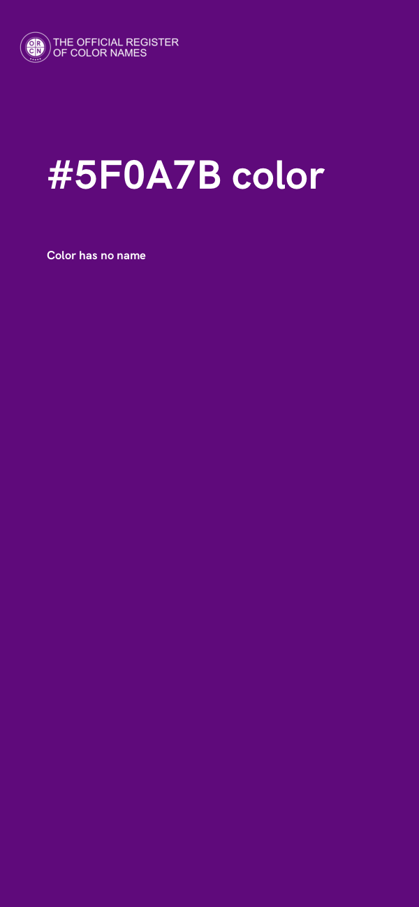 #5F0A7B color image