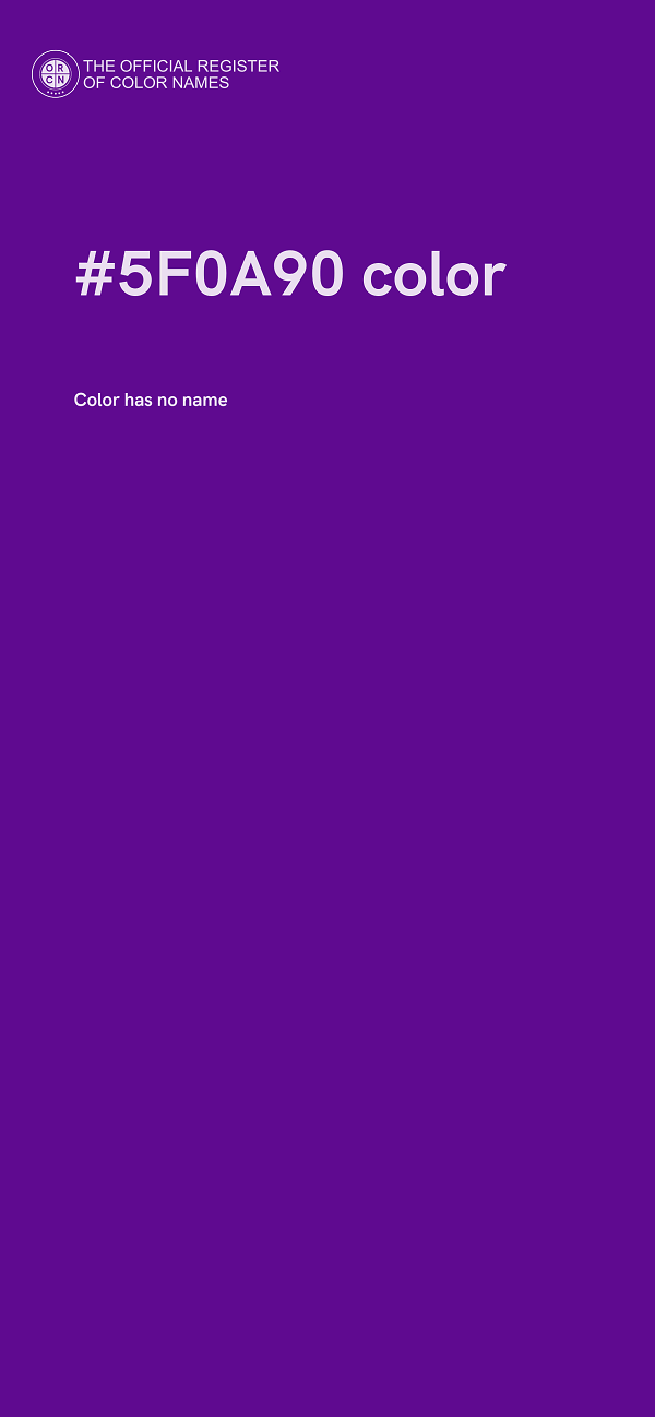 #5F0A90 color image