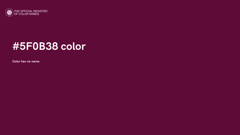 #5F0B38 color image