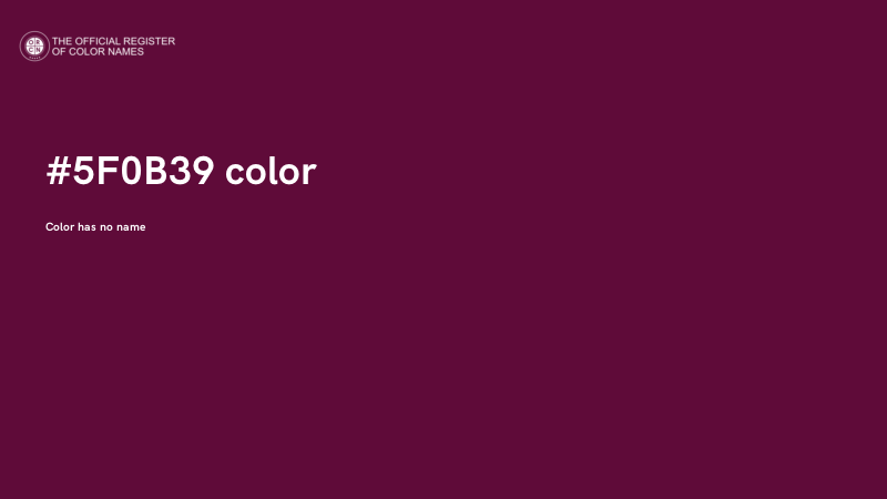 #5F0B39 color image