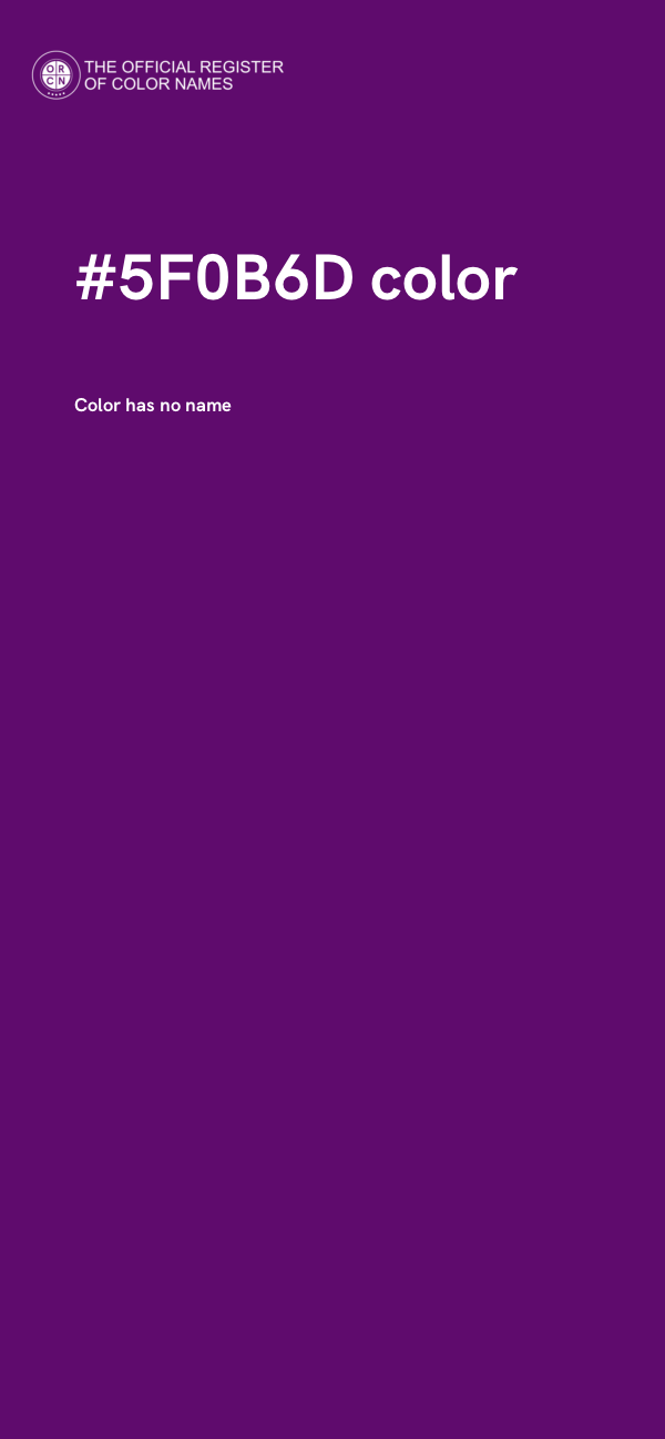 #5F0B6D color image