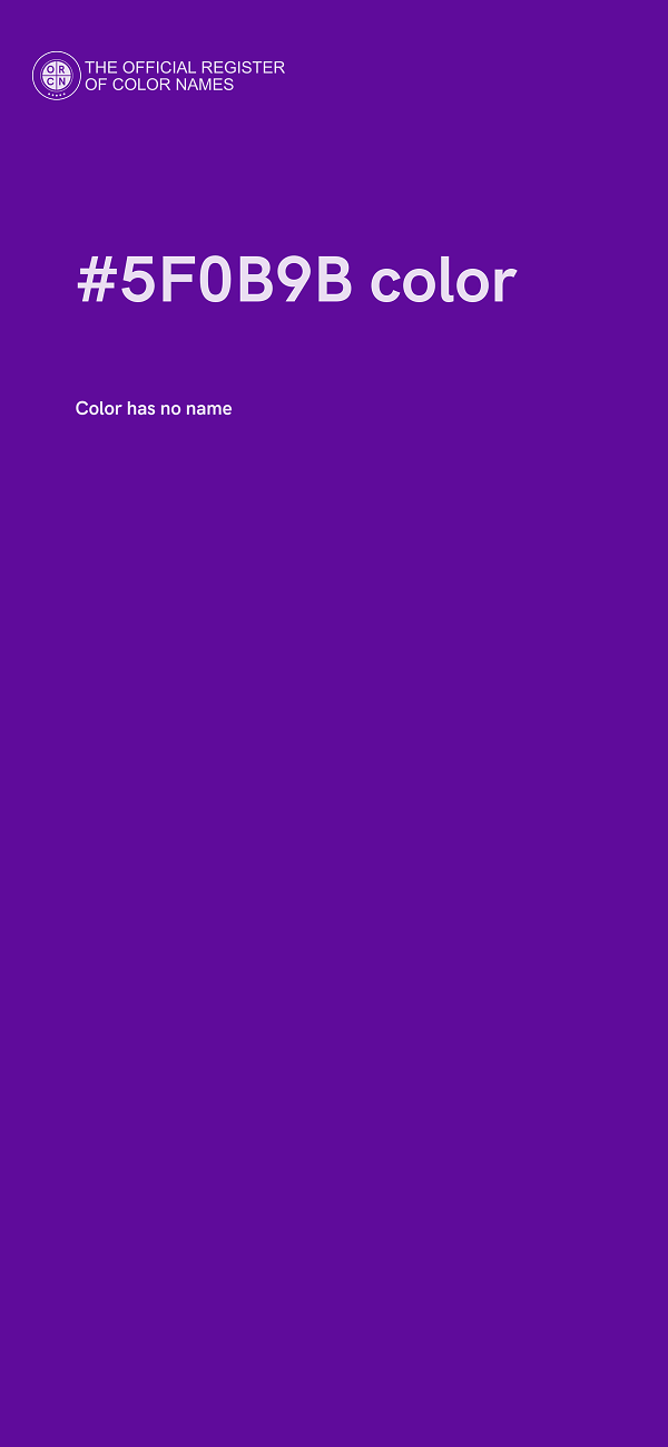 #5F0B9B color image