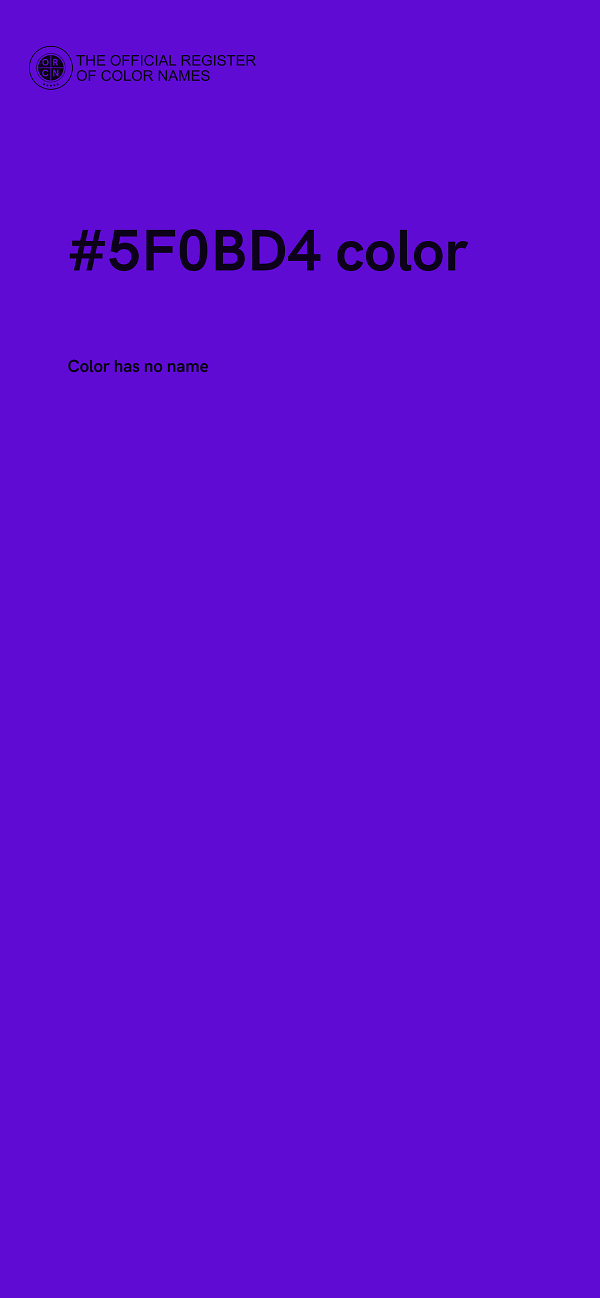 #5F0BD4 color image