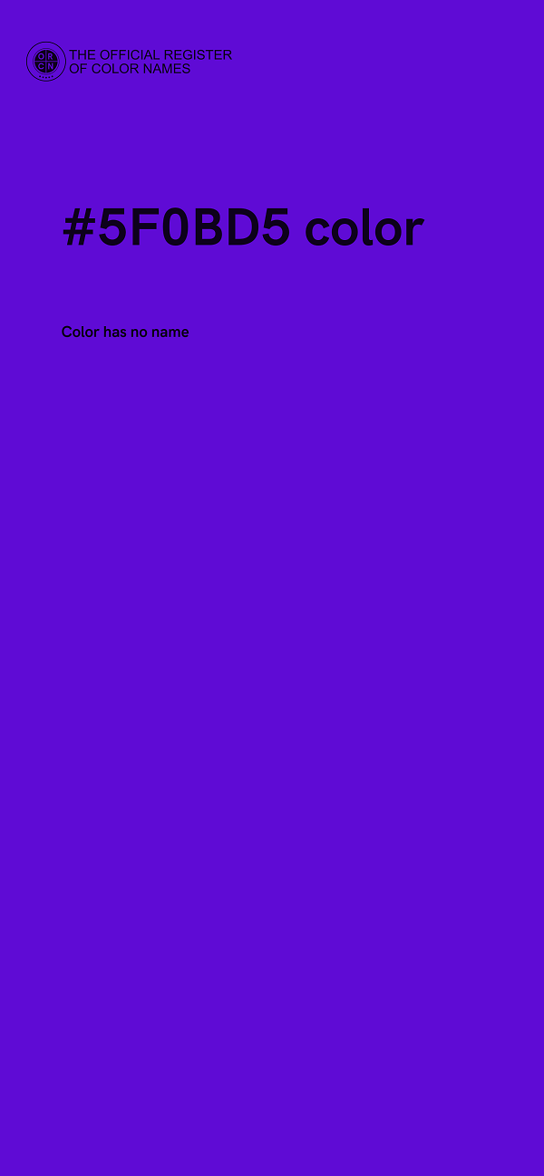 #5F0BD5 color image