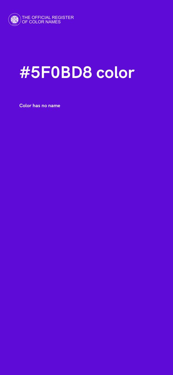 #5F0BD8 color image