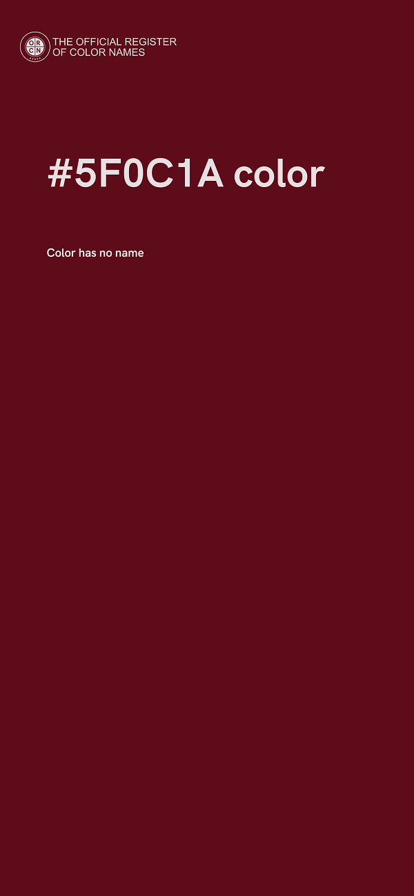 #5F0C1A color image