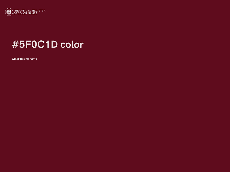 #5F0C1D color image