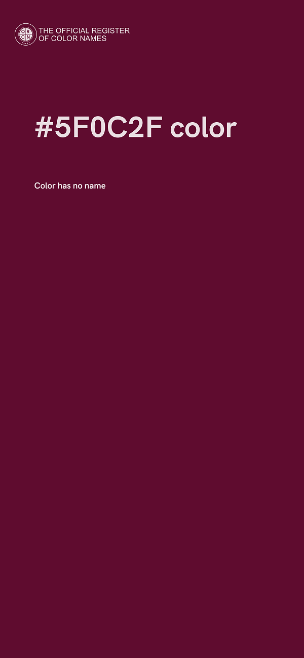 #5F0C2F color image