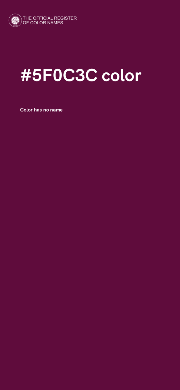 #5F0C3C color image