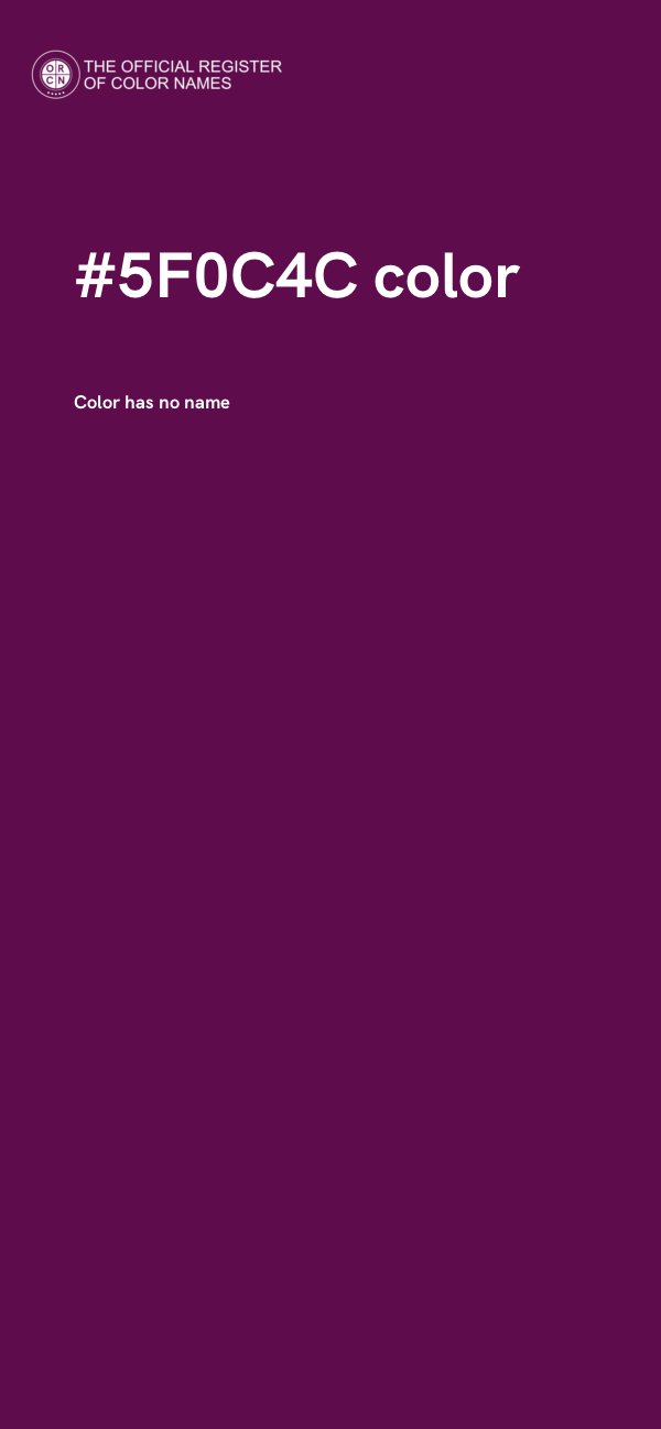 #5F0C4C color image