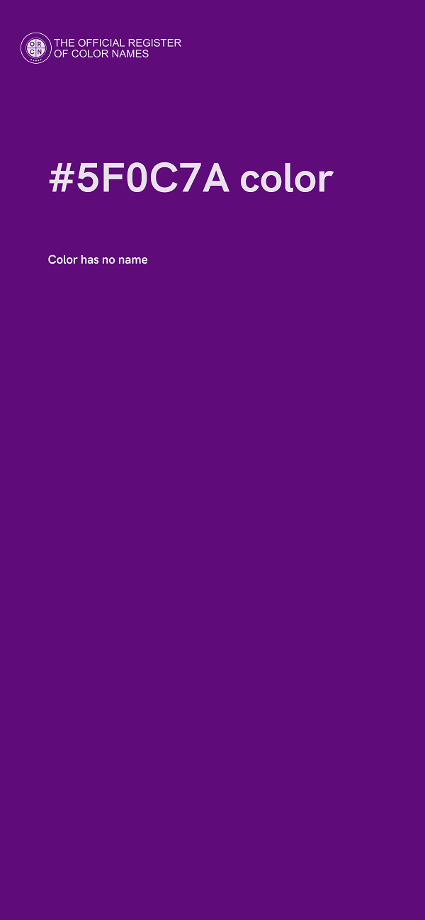 #5F0C7A color image