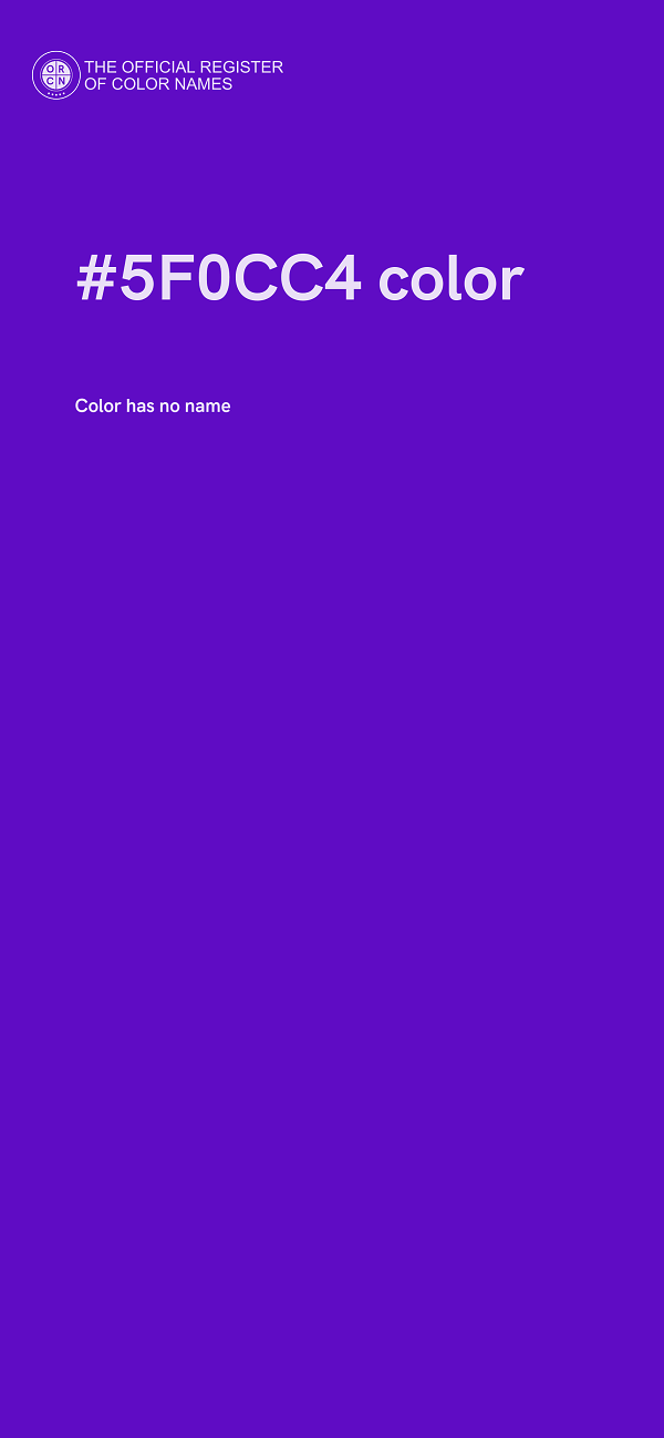#5F0CC4 color image
