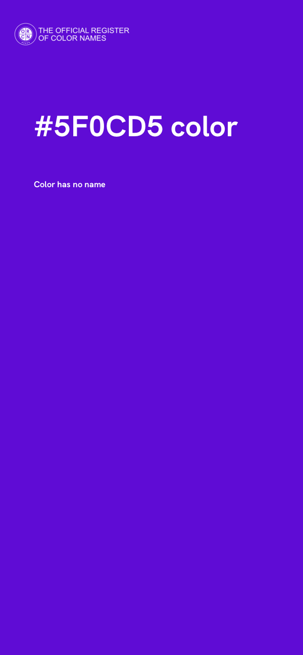 #5F0CD5 color image