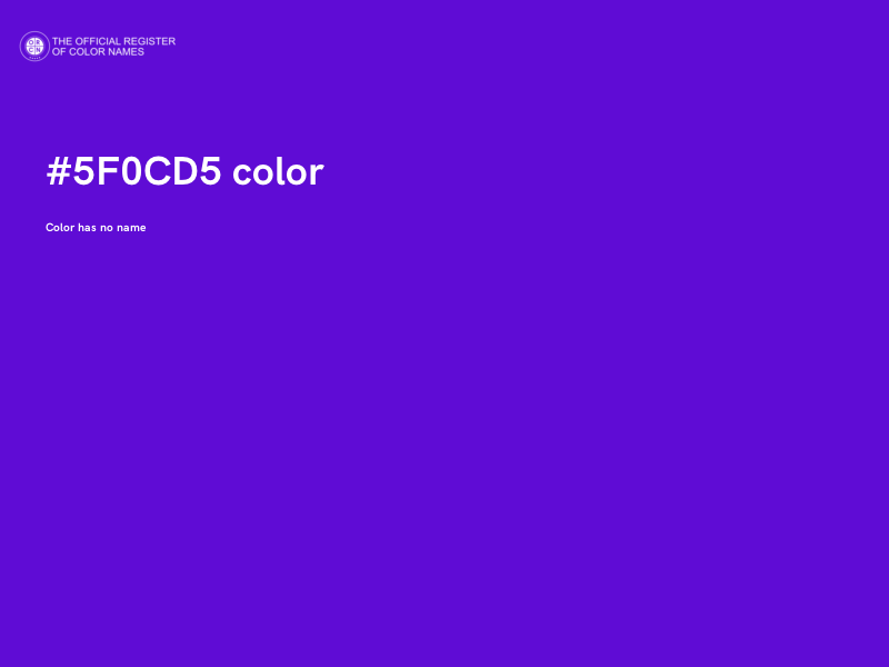 #5F0CD5 color image