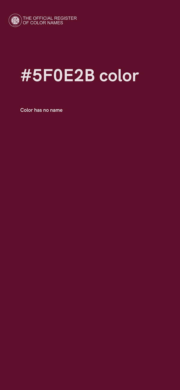 #5F0E2B color image