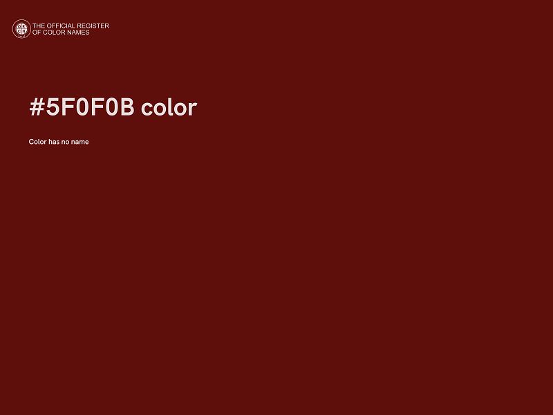 #5F0F0B color image