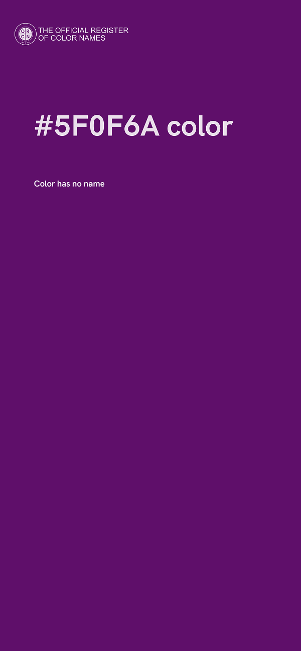 #5F0F6A color image
