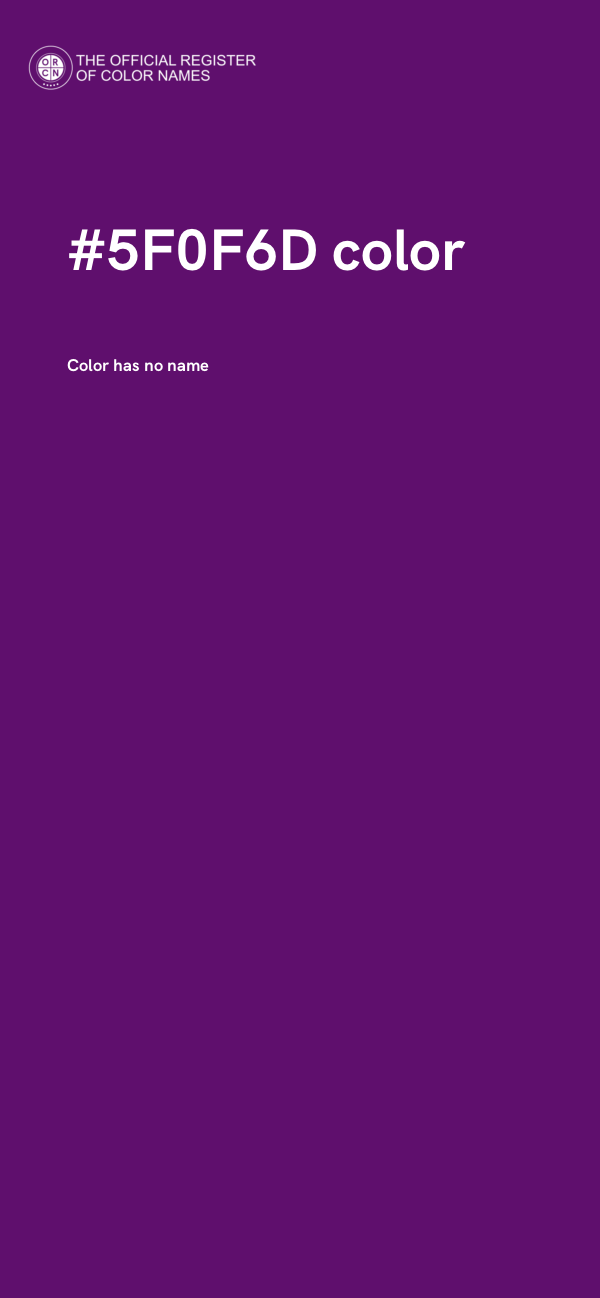 #5F0F6D color image