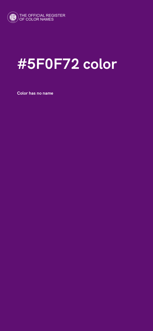 #5F0F72 color image