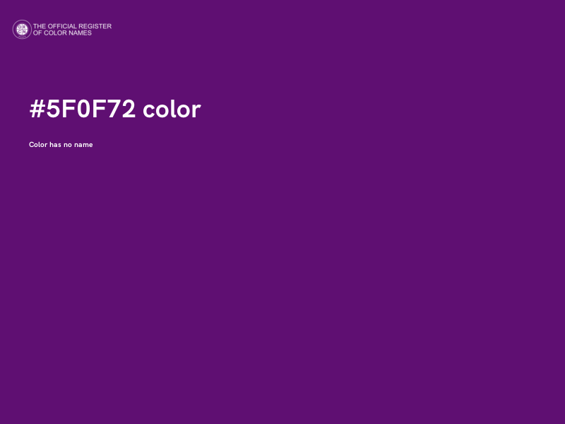 #5F0F72 color image