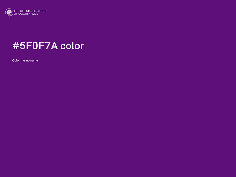 #5F0F7A color image