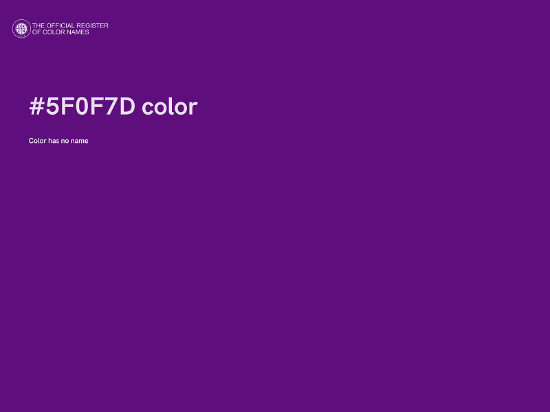 #5F0F7D color image