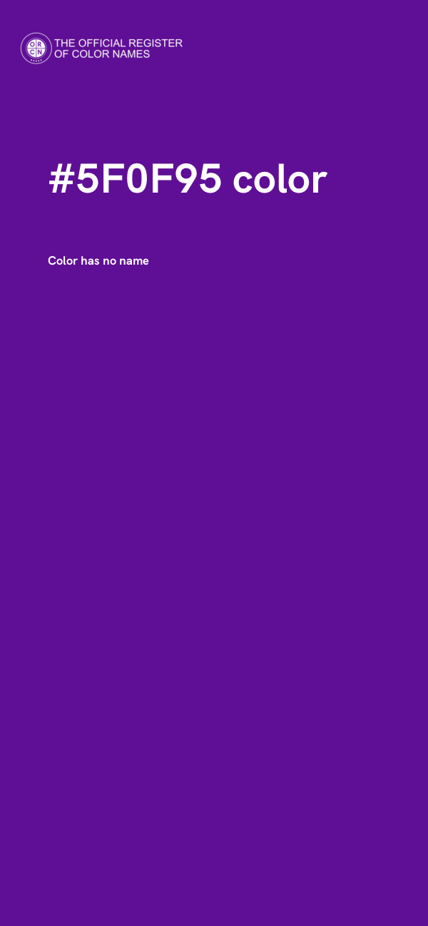 #5F0F95 color image