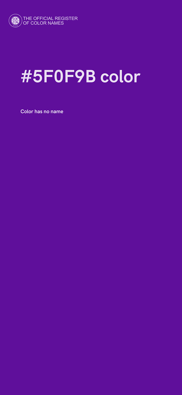 #5F0F9B color image