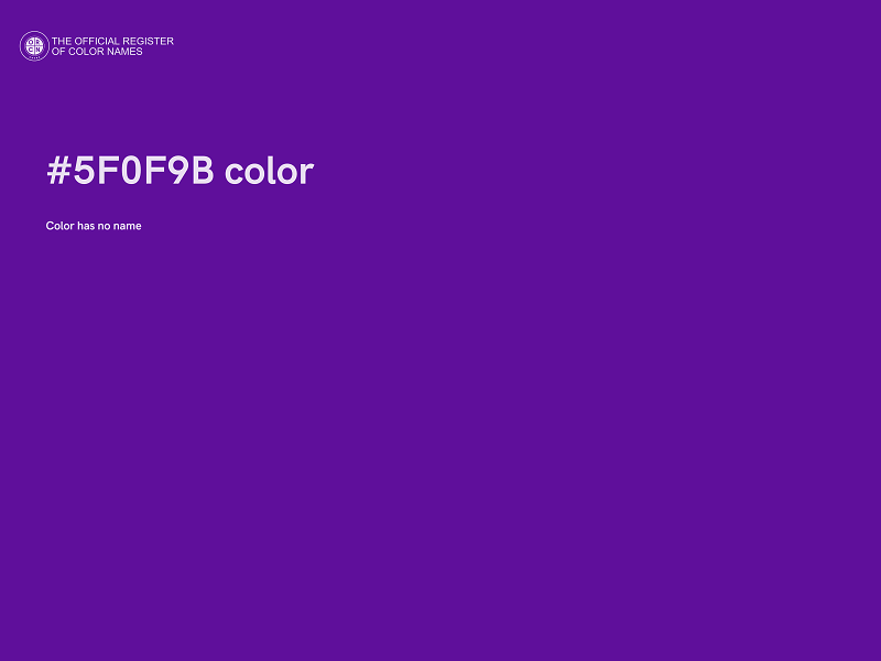#5F0F9B color image