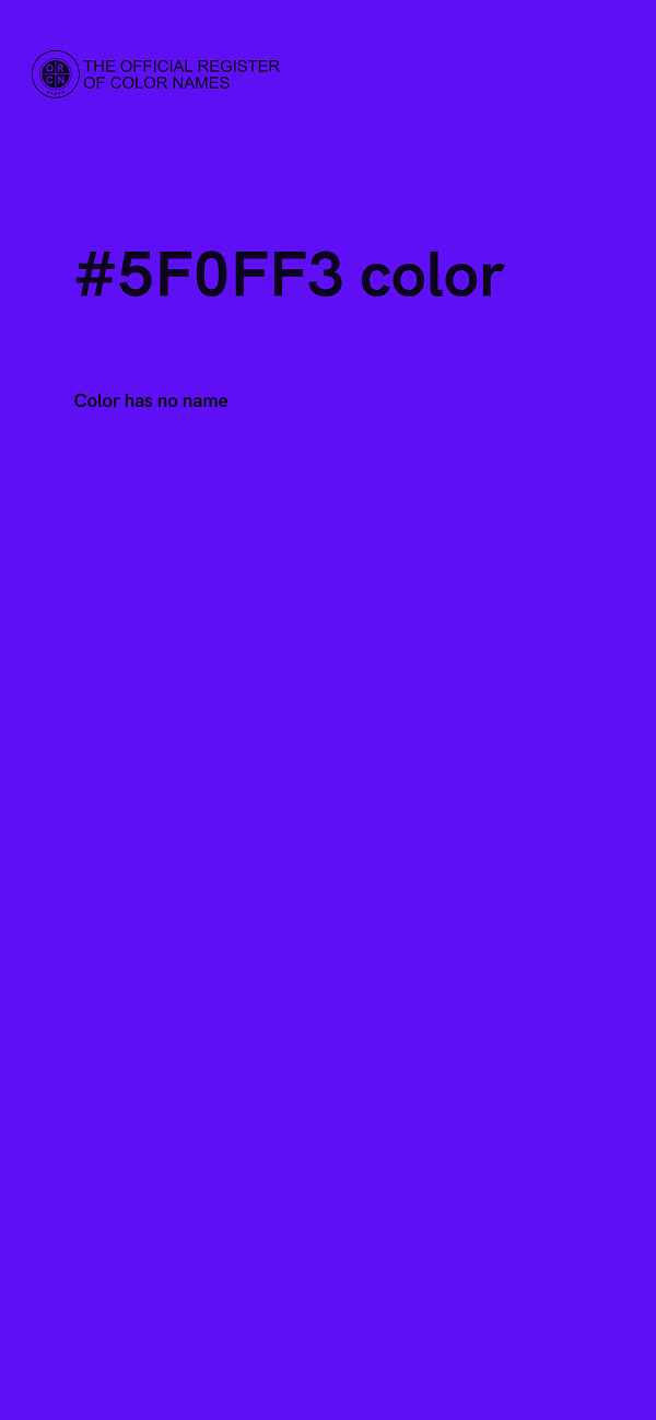 #5F0FF3 color image