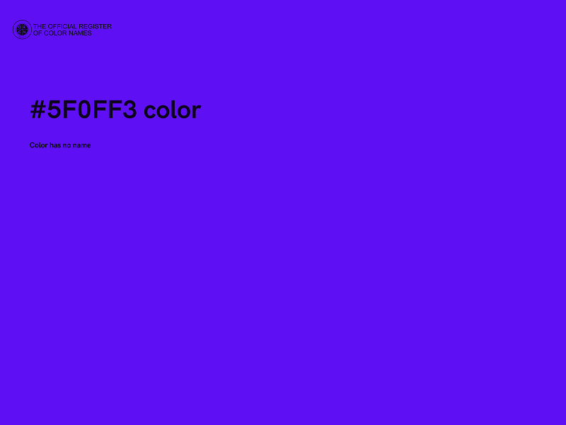 #5F0FF3 color image