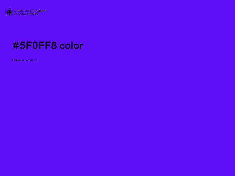 #5F0FF8 color image