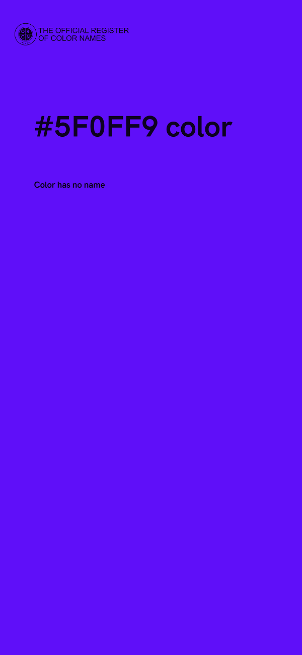 #5F0FF9 color image