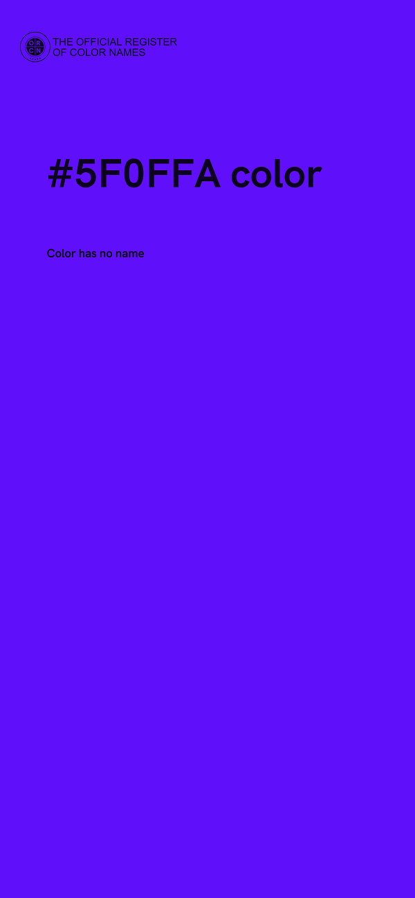 #5F0FFA color image