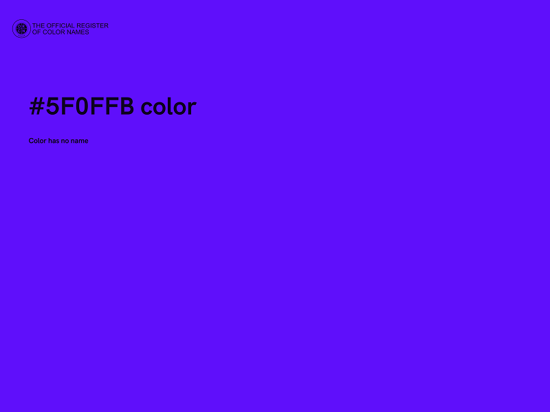 #5F0FFB color image