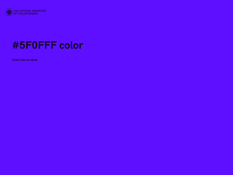 #5F0FFF color image